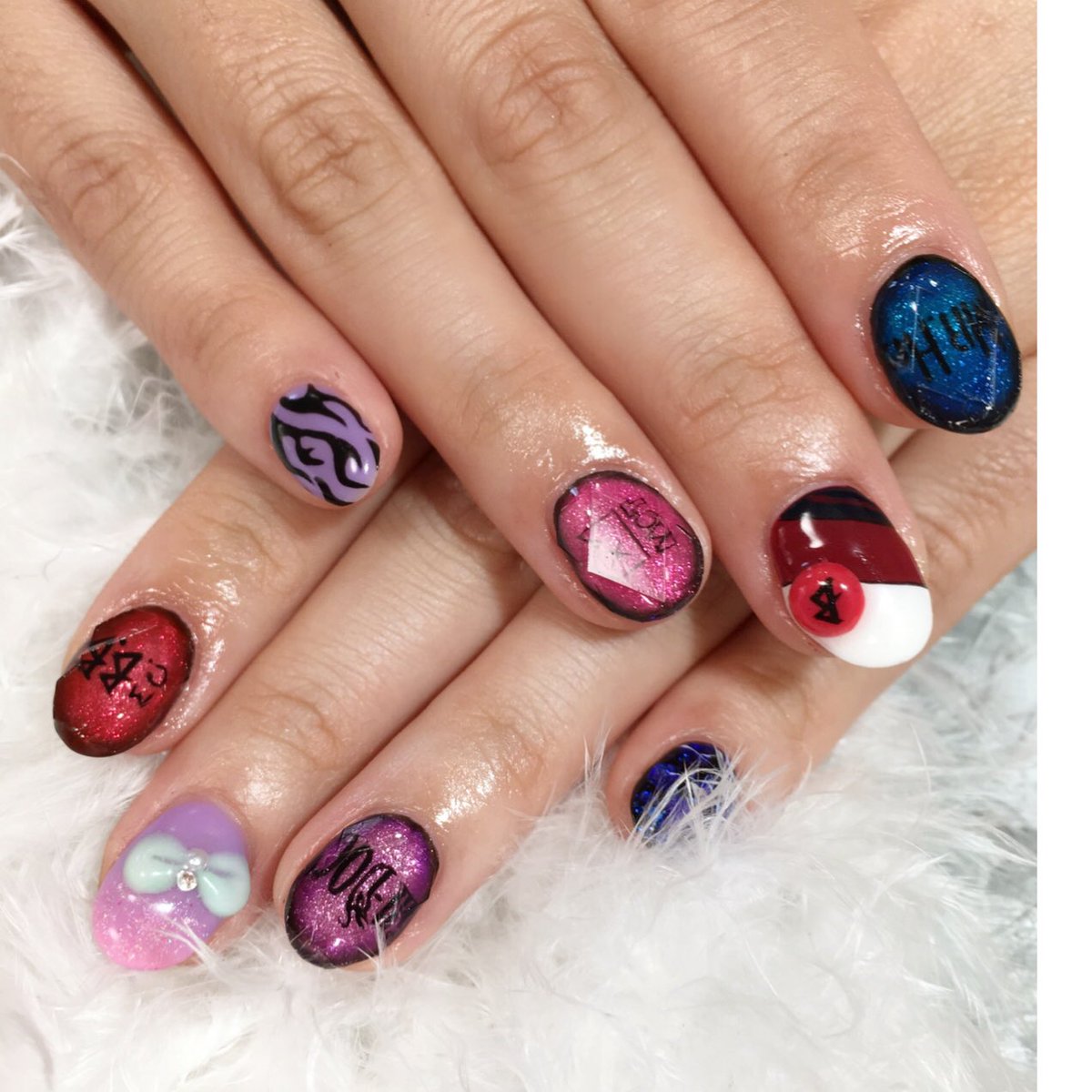 阿佐ヶ谷ネイルサロンmeteornail ヒプノシスマイク モチーフネイル ネイル Nail Nails Nailbook Gelnail モチーフネイル ヒプノシスマイク ヒプマイネイル オタクネイル 阿佐ヶ谷ネイルサロン 杉並区ネイルサロン