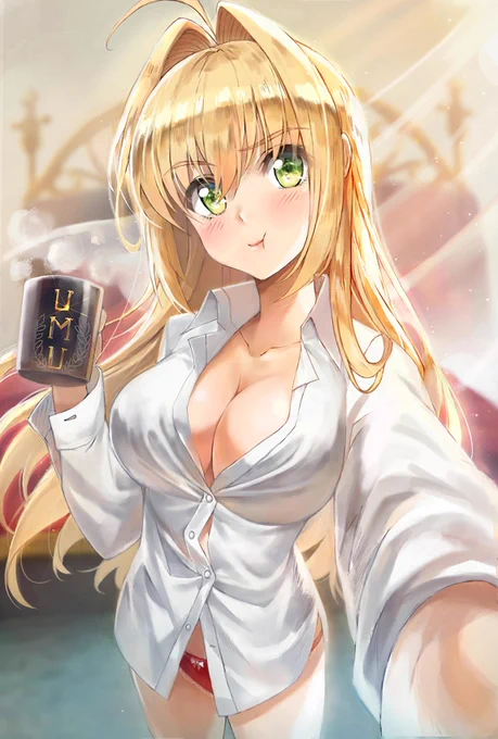 余の朝自撮り(ブラッシュアップ後)#fgo #FateGO 