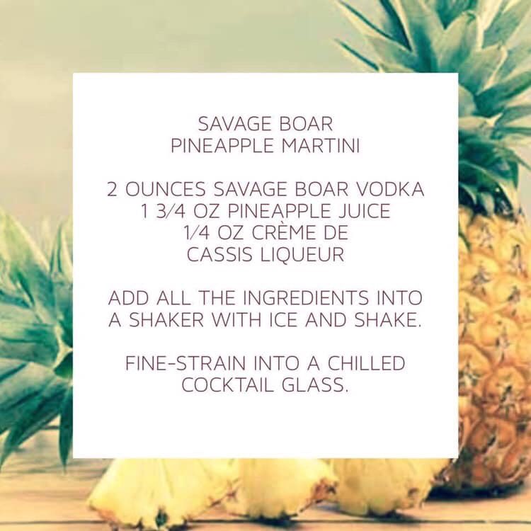 SavageBoarVodka's tweet photo. #savageboarspirits #vodka #pineapple https://t.co/0cgrbqeAOj