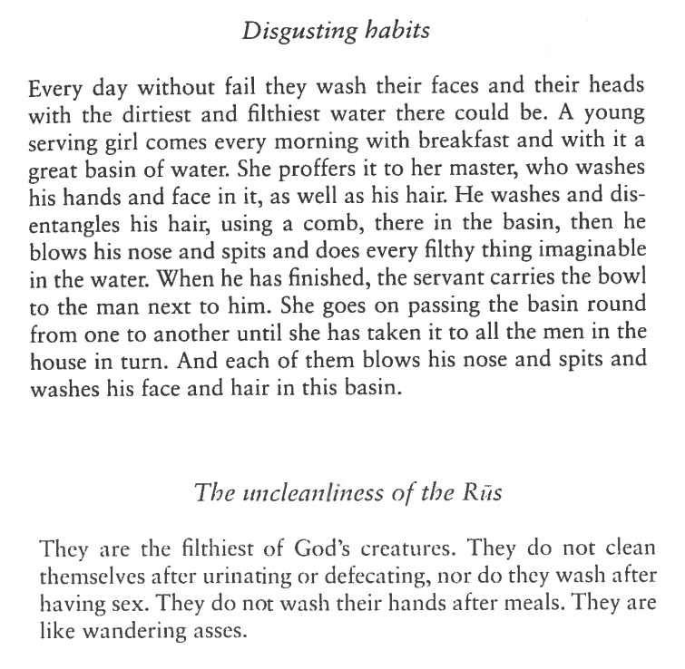 As several people have noted, Abassid traveler Ahmad Ibn Fadlan's 921 account of the Vikings (who he called the Rus) and their cleanliness does NOT inspire confidence (see these two excerpts I've put together). They *are* washing themselves and combing, but....