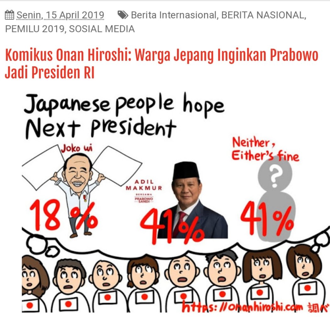 Husni581's tweet photo. Warga jepang inginkan Prabowo Presiden.

#SaveOurDemocrazy https://t.co/crDv0vDRxw