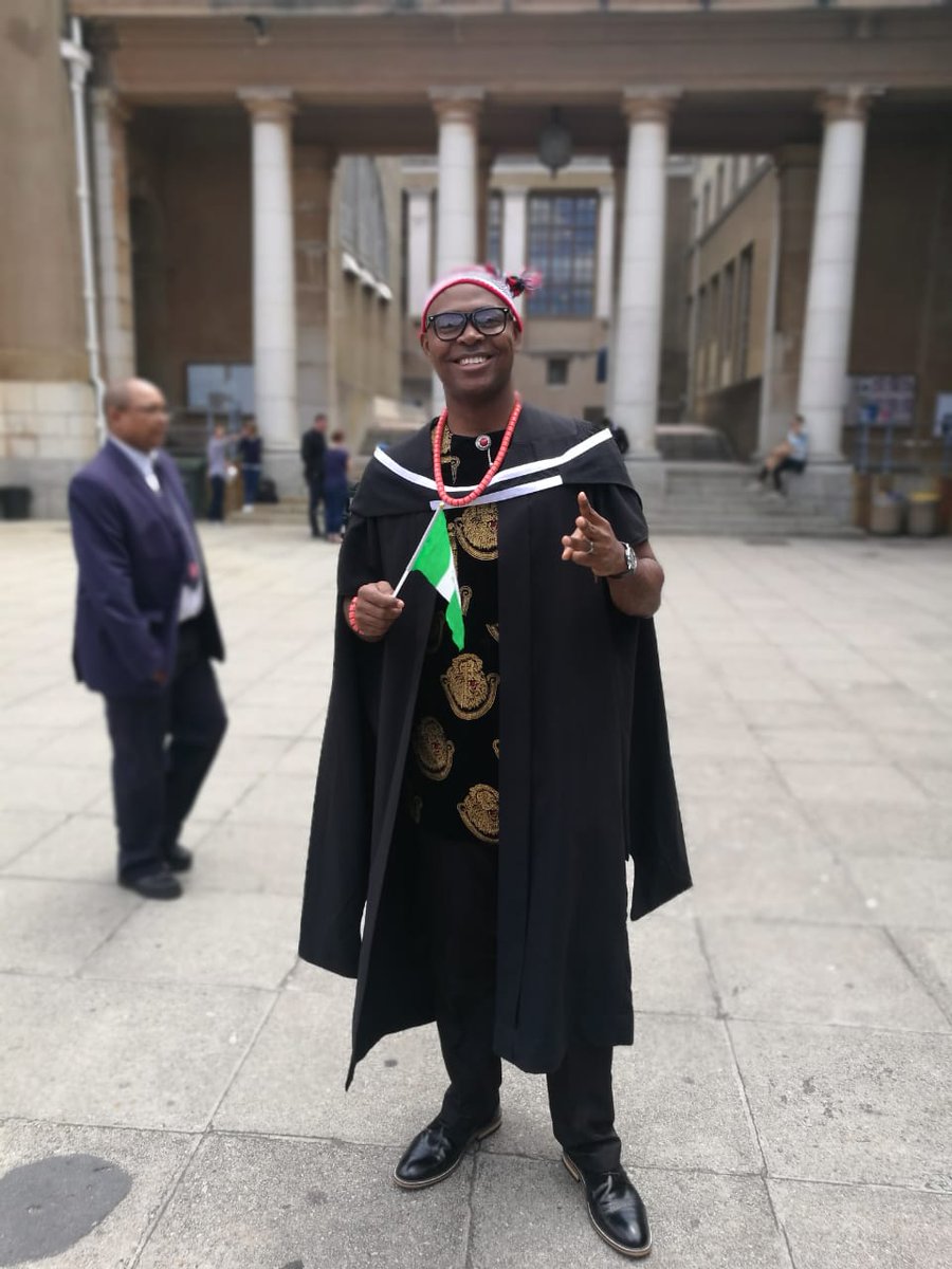 gonwudiwe's tweet photo. Throwback to the graduation with my third degree in Education in December 2018 at the University of Cape Town, South Africa. Many thanks to God 4 the successful completion of my studies. #UCTGrad2018 #UCTGrad2019 #Naija #Nigeria #UCT #Igbo
#ItsAllAboutGRACE https://t.co/CeuqQceyL3