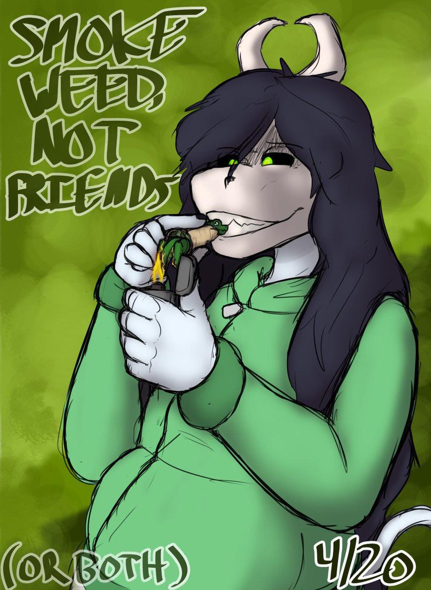 thatonelizard's tweet photo. So @Saaaxon just made me a really fucking cool drawing for today! Weed day memes but also I seriously love it. Thank you so much my eldritch homie https://t.co/f6Ci1sWGWg
