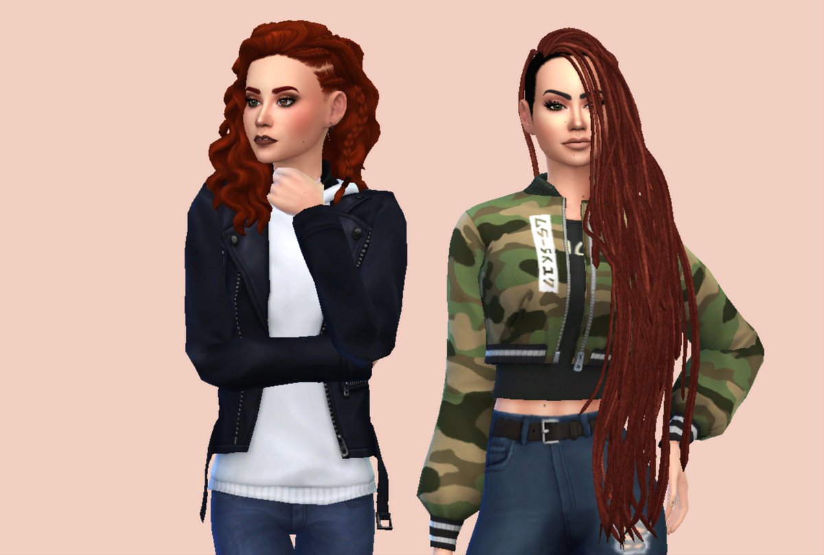 ramboroar's tweet photo. Twin sisters! Not really for any reason...I just think they're super cool 😎🥰 #TheSims4 #CASSims4 #CAS #MaxisMatch @SimsCreatorsCom https://t.co/c6rSWWJItb