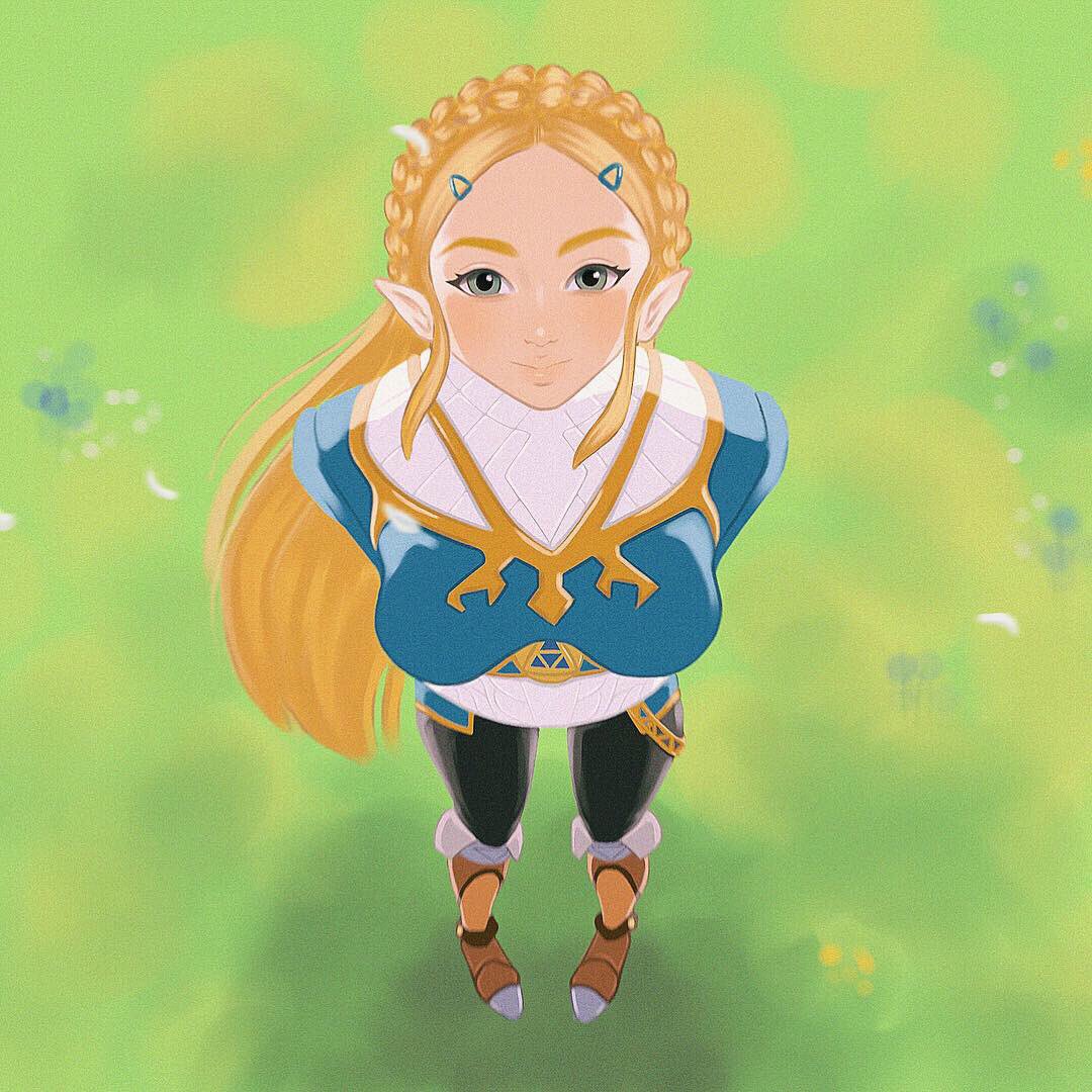 Bburuma on Twitter: "Princess Zelda fan art! #botw #LegendofZelda #Bre...