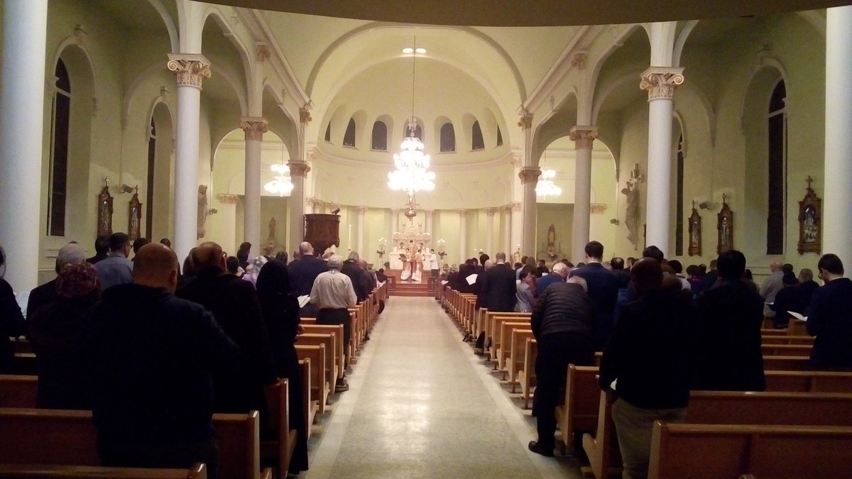  #HolyMass then begins by candlelight.The Gloria is sung to bells as the lights come on around midnight.Beautiful moment.