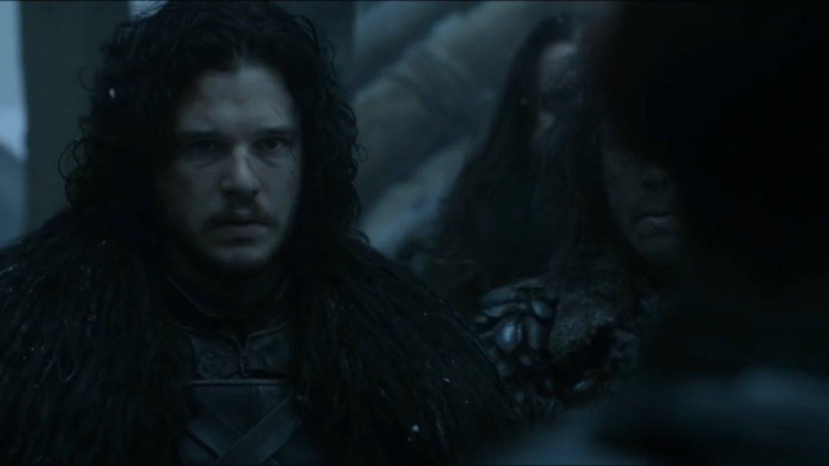 FilmEasterEggs's tweet image. In the S4 finale of #GameofThrones, when Davos introduces Stannis Baratheon to Mance Rayder, the camera abruptly cuts to Jon Snow as Davos says, 'The one true King of the Seven Kingdoms'