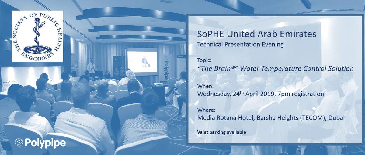 We are proud to sponsor yet another #SoPHE Technical Presentation Evening, which will take place this Wednesday evening (April 24th). Register your attendance in advance here: loom.ly/UedU58Q