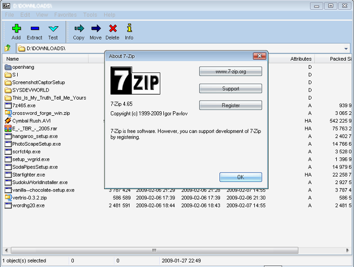 برنامج 7zip عملاق فك وضغط الملفات
هو برنامج لأرشفة الملفات وهو برنامج حُر ومفتوح المصدر، هوواحد من أهم البرامج المتعلقة بفك وضغط الملفات و تنسيق الأرشيف 7z الخاصة به وقراءة وكتابة التنسيقات الاخرى .
goo.gl/cmf2n8
#EgyptFOSS