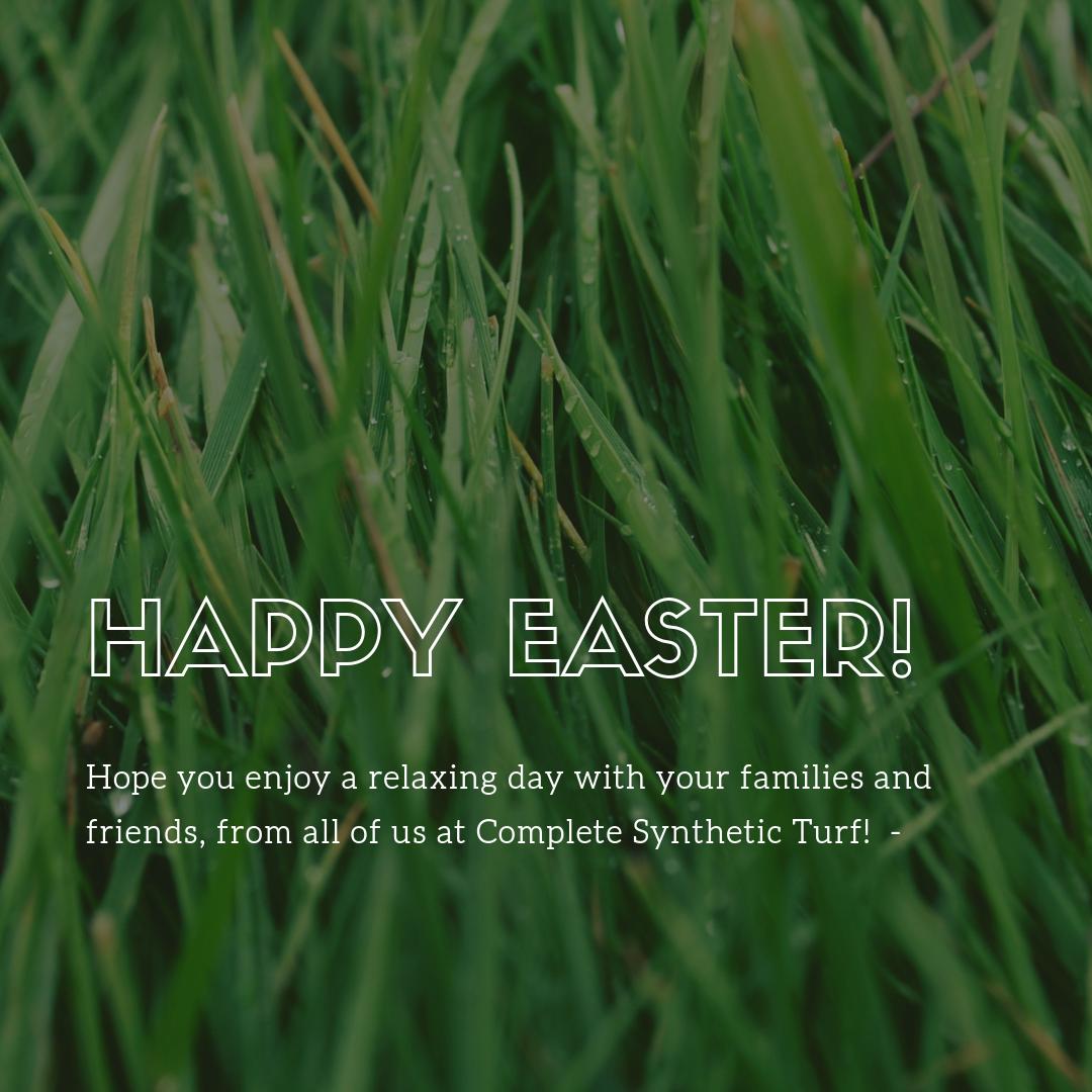 CompleteSynTurf's tweet photo. Happy Easter, from us to you! We hope you have a relaxing day with  your family and friends. https://t.co/i0ScP6YM1w