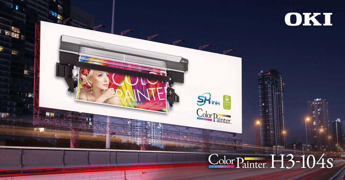 OKI_MEITA_'s tweet photo. Looking for a large format printer that combines fast print speeds with colour density and durability for your print shop? Then look no further than the ColorPainter H3-104s: https://t.co/LlQ5bokms9
#OKI #OKIPrinting #PrintShop #GraphicsPrinting #FastPrintSpeeds #Designs https://t.co/iDQPxl1hmw