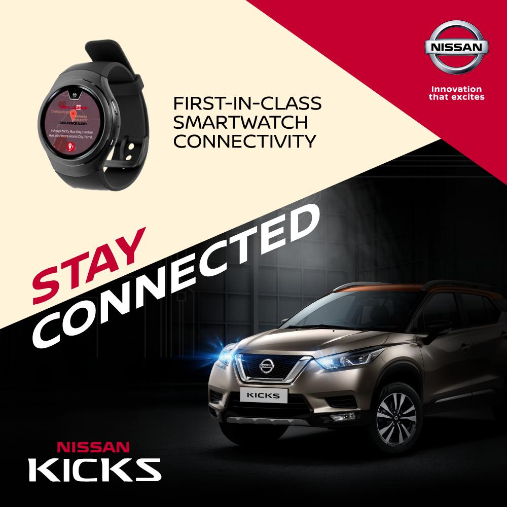 The #NewNissanKICKS comes with NissanConnect – a connected car technology with first-in-class smartwatch connectivity that adds 50+ features like tow alerts, service reminders, speed alerts to tracking your KICKS real-time.
#NissanIndia #VibrantNissan #Nissan
