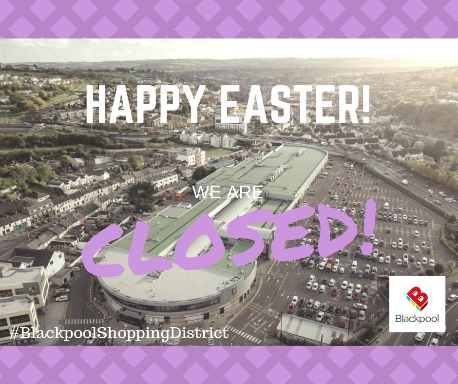 HAPPY EASTER TO YOU ALL! 💜
-
We would like to remind everyone that the Shopping Centre is CLOSED today for Easter Sunday!😄
-
Also, Sports Direct, Starbucks, Next, Polonez, Aldi, Lifestyle &amp; Starbucks will remain CLOSED Today!☀️
-
As for the remainder of shops, they are all Open