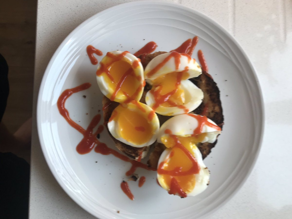 CorpsSM's tweet photo. I know @CorpsColRE is worried about my “alleged” chocolate consumption. The only eggs today that I will be consuming #PostGymMeal with sriracha wasabi💪🏻 https://t.co/bBpfa43F2q