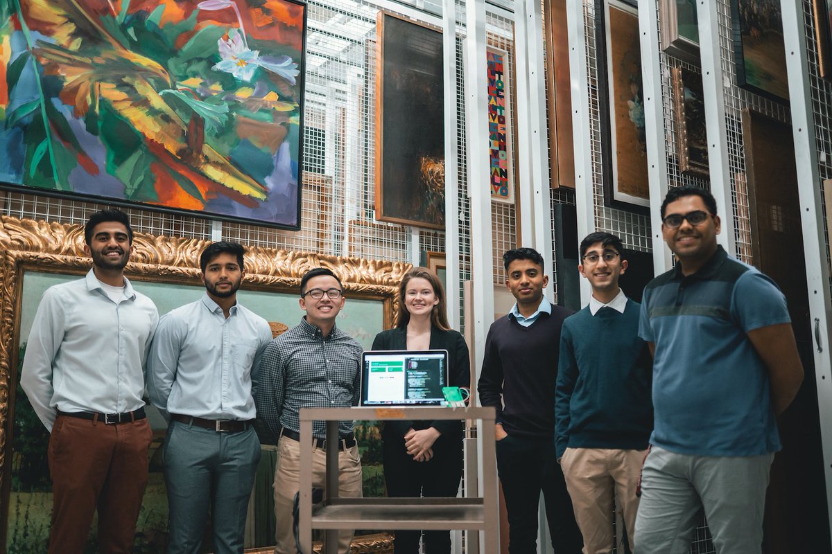 McMasterEng's tweet photo. A team of Software and Mechatronics Engineering students have collaborated on a project to help farmers that may also have applications in the museum world 🎨 
https://t.co/G0VropT8so https://t.co/YFw0X1SkOv