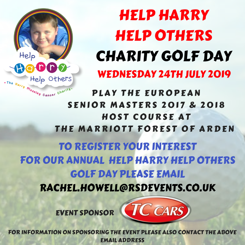 harry's mom #HHHO (@harry_moseley) on Twitter photo Our annual golf day will be once again taking place at The Marriott Forest of Arden course on Wed 24th July, For more information please contact Rachel.howell@RSDEvents.co.uk from <a href="/rsd_events/">Rsd Events</a> with huge thanks to our event sponsors @tccarsltd #hhho #golfday #CancerCharity #Golf Our annual golf day will be once again taking place at The Marriott Forest of Arden course on Wed 24th July, For more information please contact Rachel.howell@RSDEvents.co.uk from <a href="/rsd_events/">Rsd Events</a> with huge thanks to our event sponsors @tccarsltd #hhho #golfday #CancerCharity #Golf