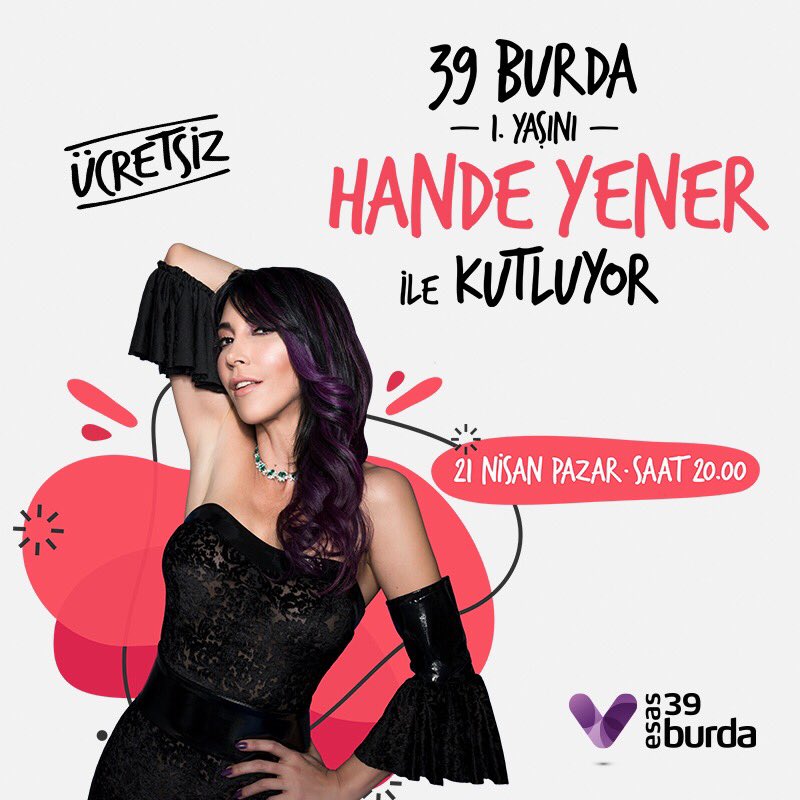 39BurdaAVM's tweet photo. 39 Burda 1. Yaşını Hande Yener ile Kutluyor!🎊🎤
Sevilen şarkıları ve nefes kesen sahne performansıyla Hande Yener 
Bu akşam saat 20.00'de 39 Burda'da.
Konserimiz ücretsizdir.
@handeyener #39Burda #DevirDeğişti #HandeYener #1YılEtkinliği #Konser #Lüleburgaz #Kırklareli #Trakya https://t.co/Vp2eCSsQQG