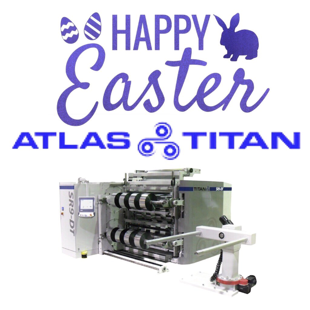 AtlasConverting's tweet photo. Happy Easter Everyone from all of us at @AtlasConverting 

Have a peaceful Sunday

#EasterSunday #HappyEaster #SlitterRewinders #packaging #materials, #plastic #film, #laminates #paper #slitter #slitting #rewinder 

https://t.co/wQflsa5yLV https://t.co/Y3D4cc8MRW