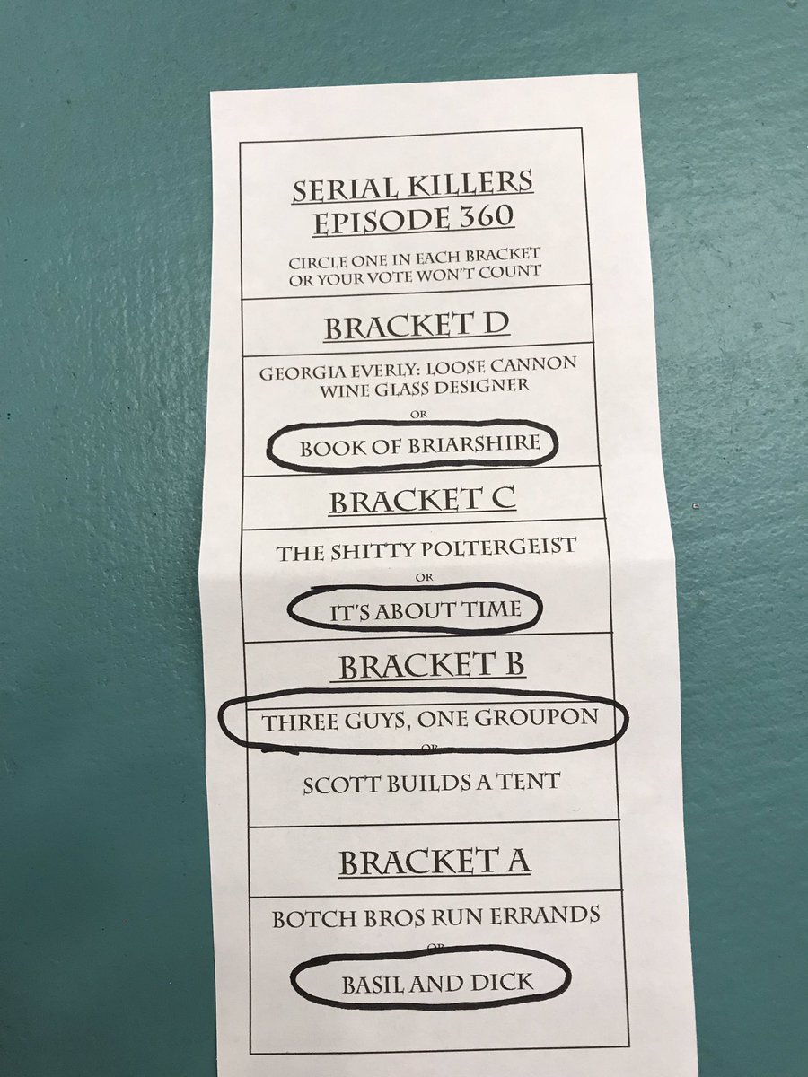 skfools's tweet image. The winners of tonight’s Serial Killers Playoffs Round 2. #skfools360