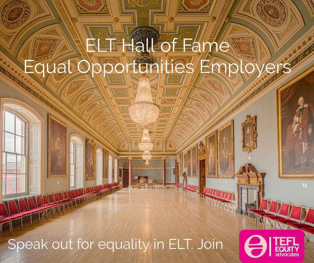 Take a look which schools offer equal opportunities to 'non-native speaker' teachers 🤗 Check them out here: bit.ly/elthalloffame

Would you like your institution to be featured? Let me know 👇😊

#NNS #ELT #recruitment #nonnative