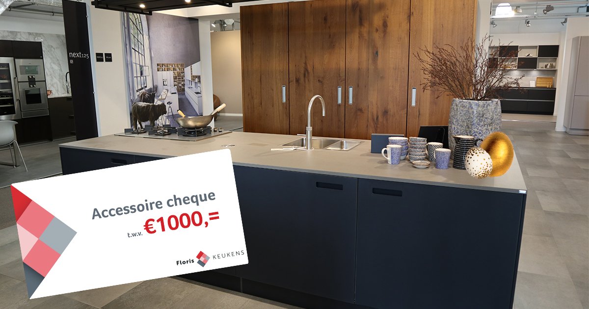 Floris_KenT's tweet photo. Vier de lente met onze accessoire actie! Alleen van 15 t/m 30 april krijg je bij elke complete keuken €1000 aan accessoires cadeau! Kom dus snel langs in de showroom om jouw droomkeuken uit te zoeken. Kijk voor de actievoorwaarden op:
https://t.co/xFp4LiVgfm https://t.co/Rl5ieB4Y61