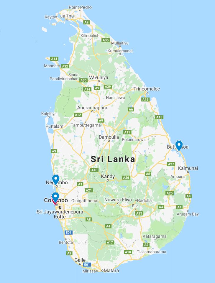 Достопримечательности шри ланки на карте. Мирисса Шри Ланка на карте. Шри-Ланка достопримечательности на карте. Курорты Шри Ланки.