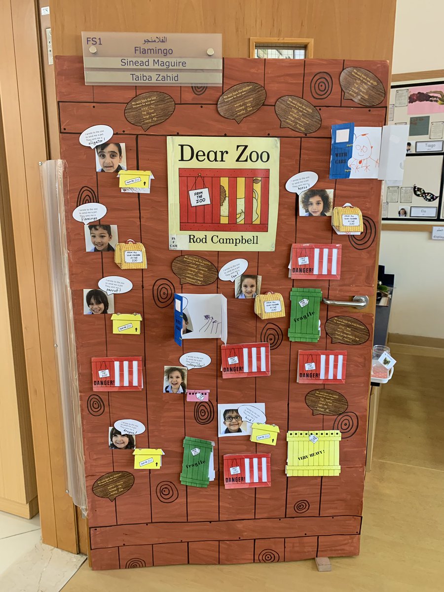 KingsAlBarshaFS's tweet photo. Some of our decorated doors celebrating favourite stories in FS1 📚#kingslitfest https://t.co/TFO55iEMWv