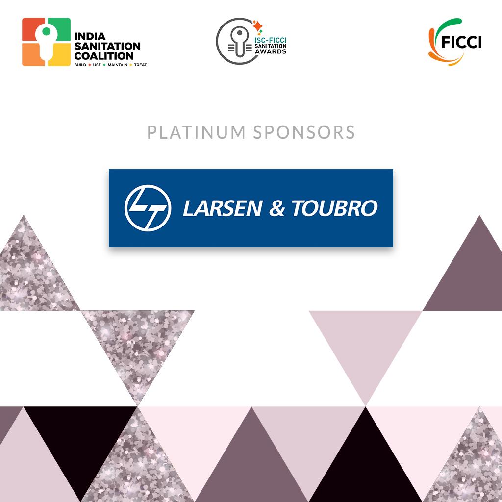 indsancoalition's tweet photo. Our Platinum Sponsors for ISC-FICCI SANITATION AWARDS AND CONCLAVE, 2019 25th AND 26th APRIL, LARSEN & TURBO #isanitation #swachhsurvekshan2019 #SwachhBharat #SurviveOrSink #BeatTheShit #FICCI @ficci_india @swachhbharat https://t.co/fQbtCdoSBZ