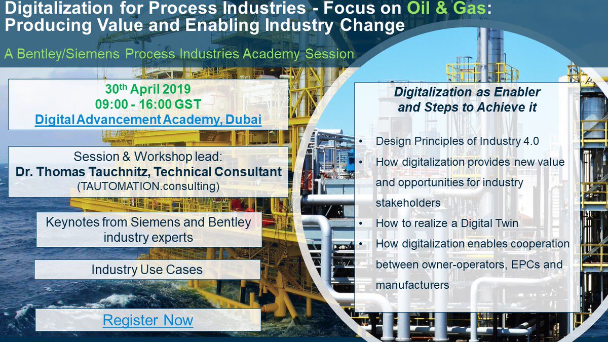 BentleyMidEast's tweet photo. This is your chance to better understand &amp; develop an effective digital strategy for #ProjectDelivery &amp; #AssetOperations across all aspects of the asset lifecycle, join us for discussions on #Oil&amp;Gas https://t.co/QYotaSqTn9 and on #Water industry https://t.co/1si5y3Wbr7 https://t.co/vrtKZHDqh2