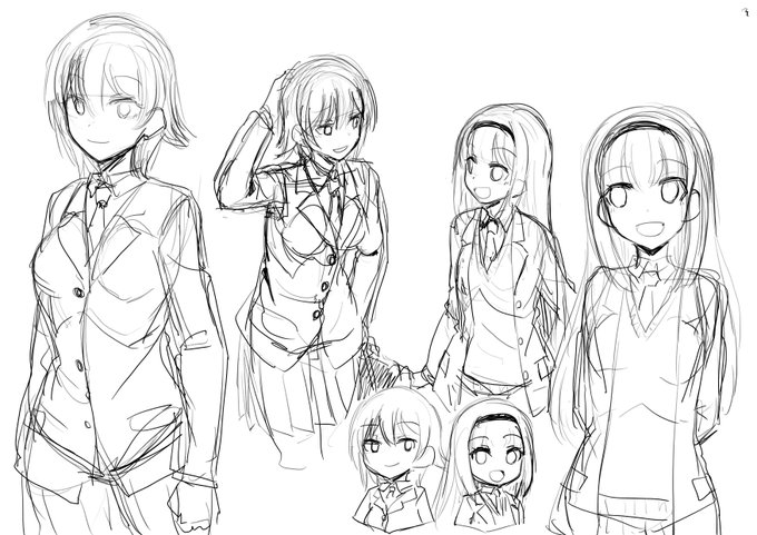 プロット進まないから先にキャララフ出してみて、なんとか話が動き出さないかな～うがが～、となるやつをやってる 