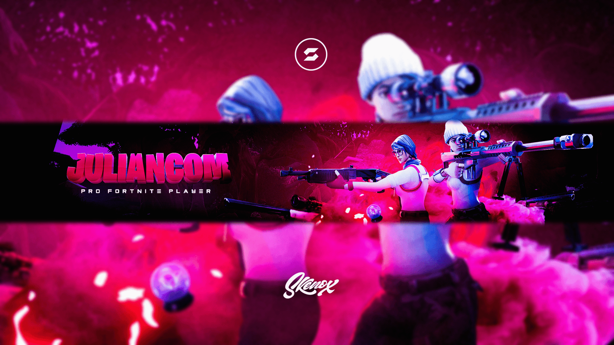 Skenox On Twitter Juliancom Fortnite Banner Dual Ft Qixad Dm Me For More Details Or If You Want To Buy A Banner Logo Client Work