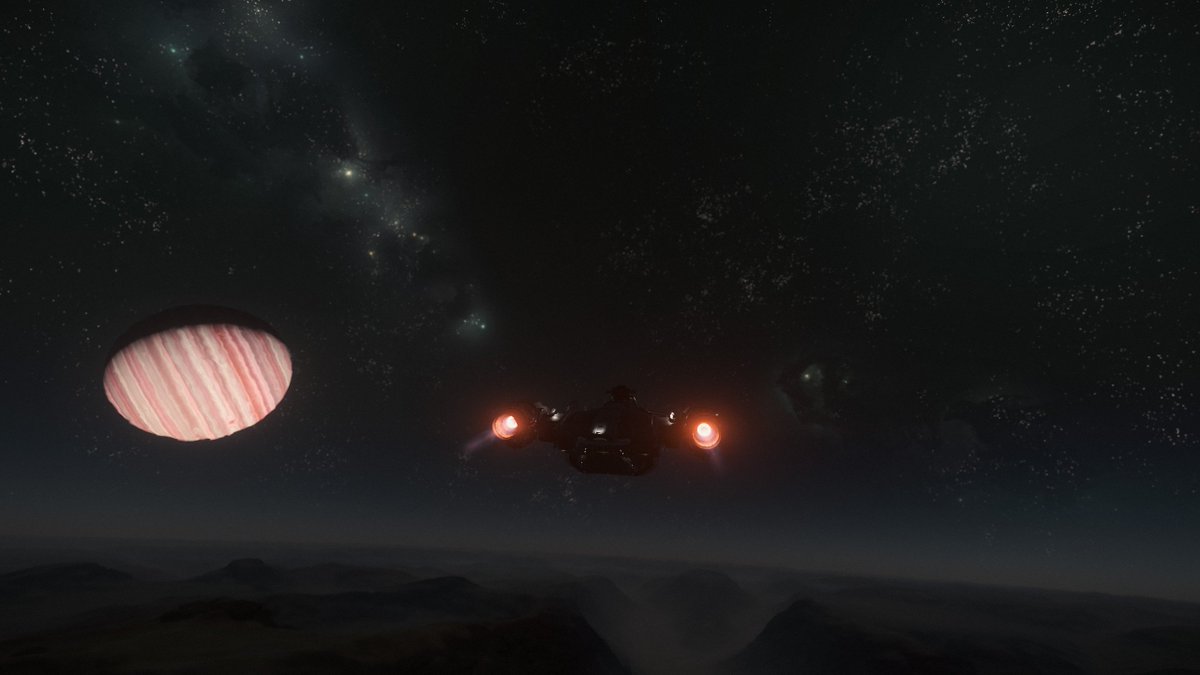 bionuke's tweet photo. cutlass delivery daymar to wella with a quick zoom on dragonfly @RobertsSpaceInd #starcitizen #scifi #pcgaming #mmorpg #ingamescreenshot #2kresolution #cyberpunk #space #spaceship #spacesuit #spaceexploration #nofilter https://t.co/lfIZb35kwe