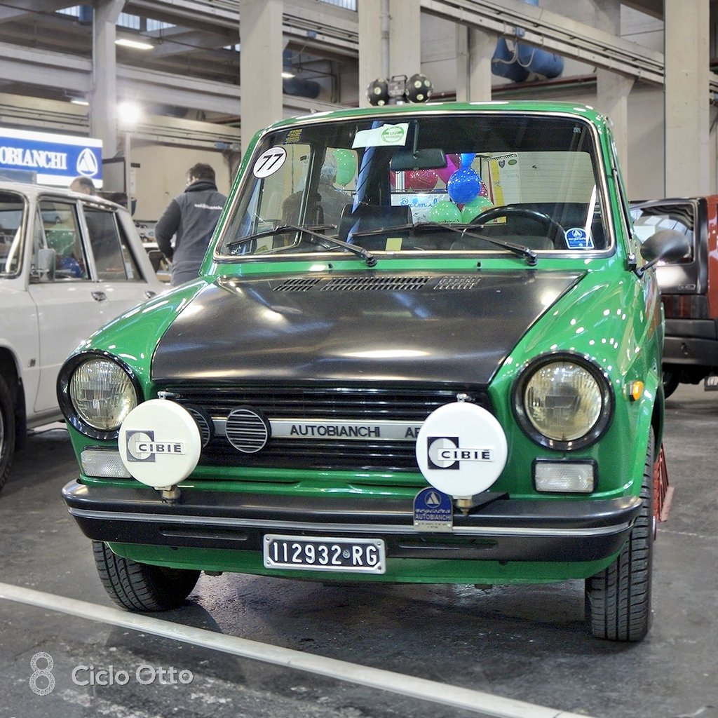 An unusual green Autobianchi A112 Abarth third series (1977) from @Automotoretro 2019 in Turin
#classiccar #vintagecar #petrolhead #classiccarlover #retrocars #classiccaroftheday #classiccardaily #autobianchi #a112