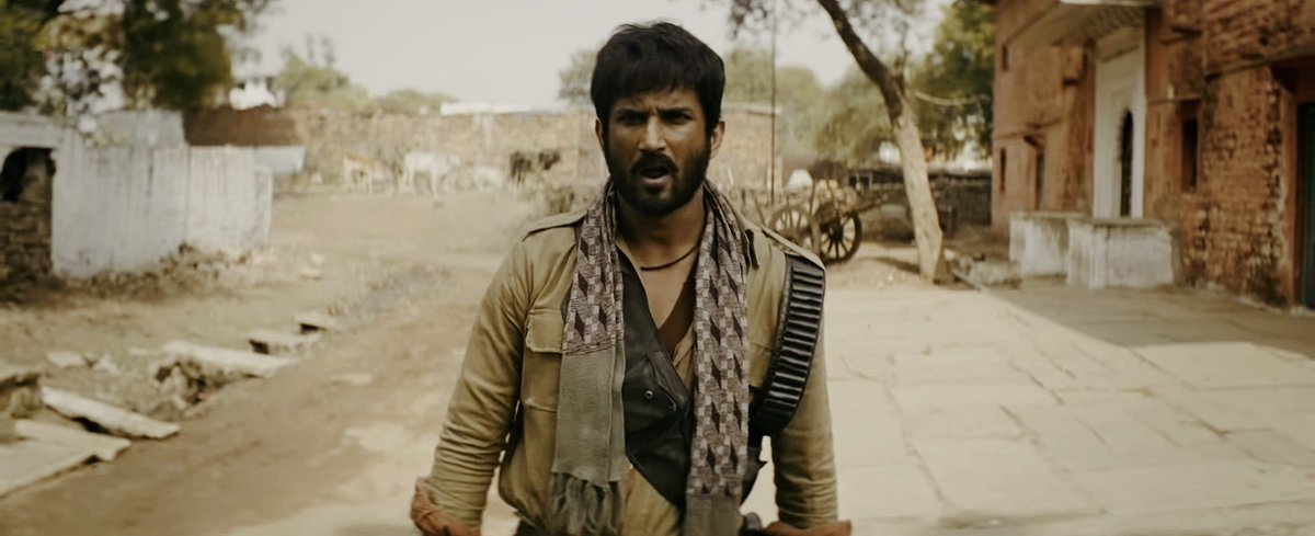 Lakhna, Sonchiriya, 2019.A devil with a heart, a Baaghi, risen with conscience, didn't want follow the ethics blindly anymore and raised voice against the gang for justice; seek for his "Sonchiriya" and the freedom of soul from the inevitable curse.