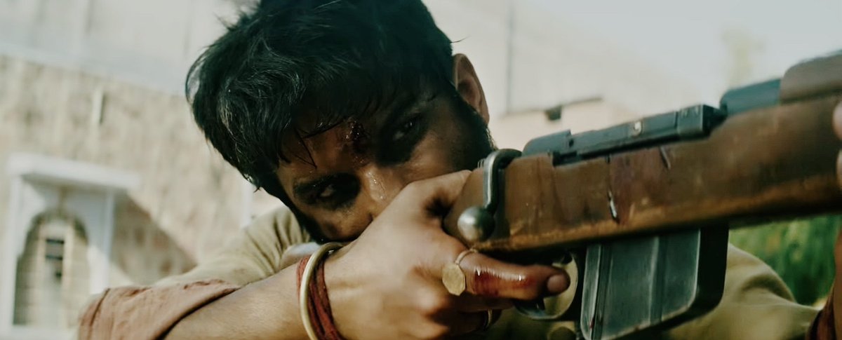 Lakhna, Sonchiriya, 2019.A devil with a heart, a Baaghi, risen with conscience, didn't want follow the ethics blindly anymore and raised voice against the gang for justice; seek for his "Sonchiriya" and the freedom of soul from the inevitable curse.