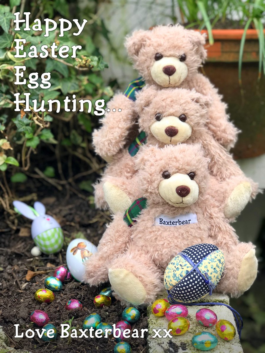 Happy Easter, love Baxterbear xx #EasterSunday #HappyEaster #HappyEasterEveryone #EggHunt2019 #eastereggs #baxterbear