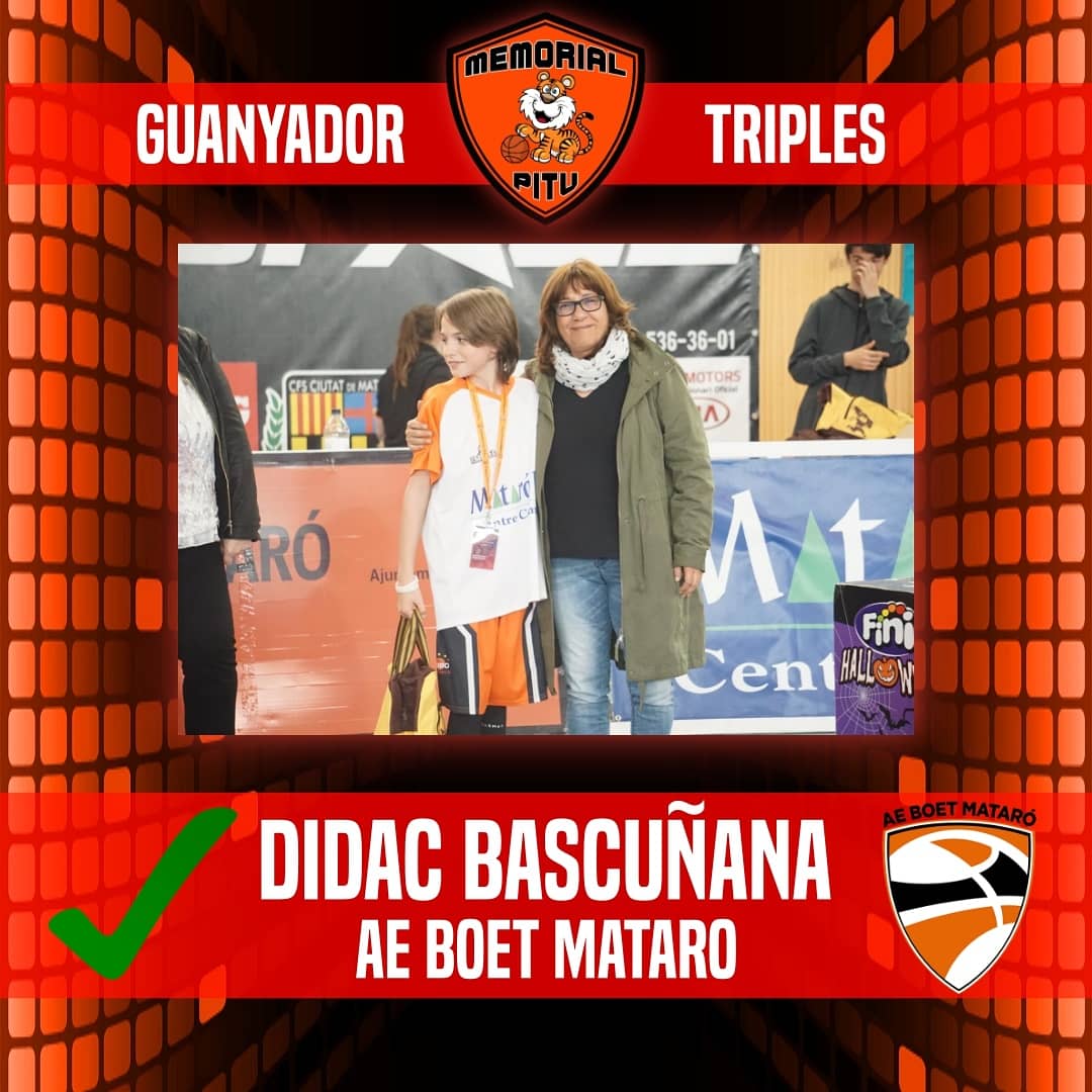 cbboetmaresme's tweet image. Aquests van ser els GUANYADORS/ES  dels CONCURSOS #Habilitats , #ThreeBall i #Triples del Torn #Infantil i #Cadet del #IIMemorialPitu✌