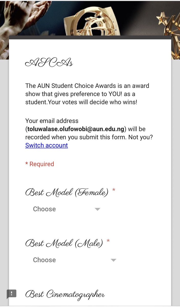 AUN_ResLife's tweet photo. Vote for your favorite nominees. Voting ends at 6pm today. #ASCAs https://t.co/JFaSrxbd1u