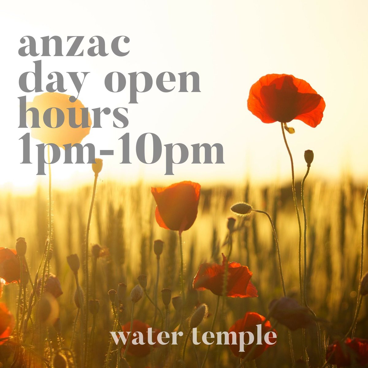 Anzac Day 25th April Open Hours 1pm-10pm
#anzacday #melbourne #float #publicholiday #armadale #floatation