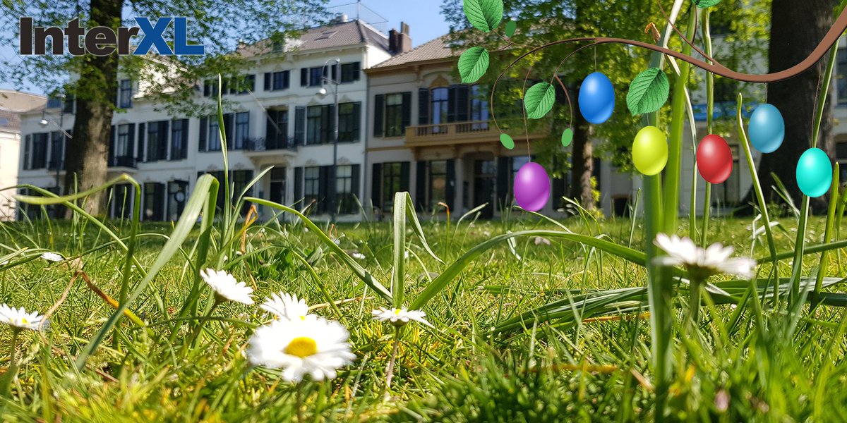 InterXL's tweet image. De lente is weer in het land, en laten we nu net een lekker lang weekend hebben 😍. Wij gaan er lekker van genieten, jullie ook? Vanuit het zonnige Arnhem een vrolijk pasen gewenst! 🐣🐰