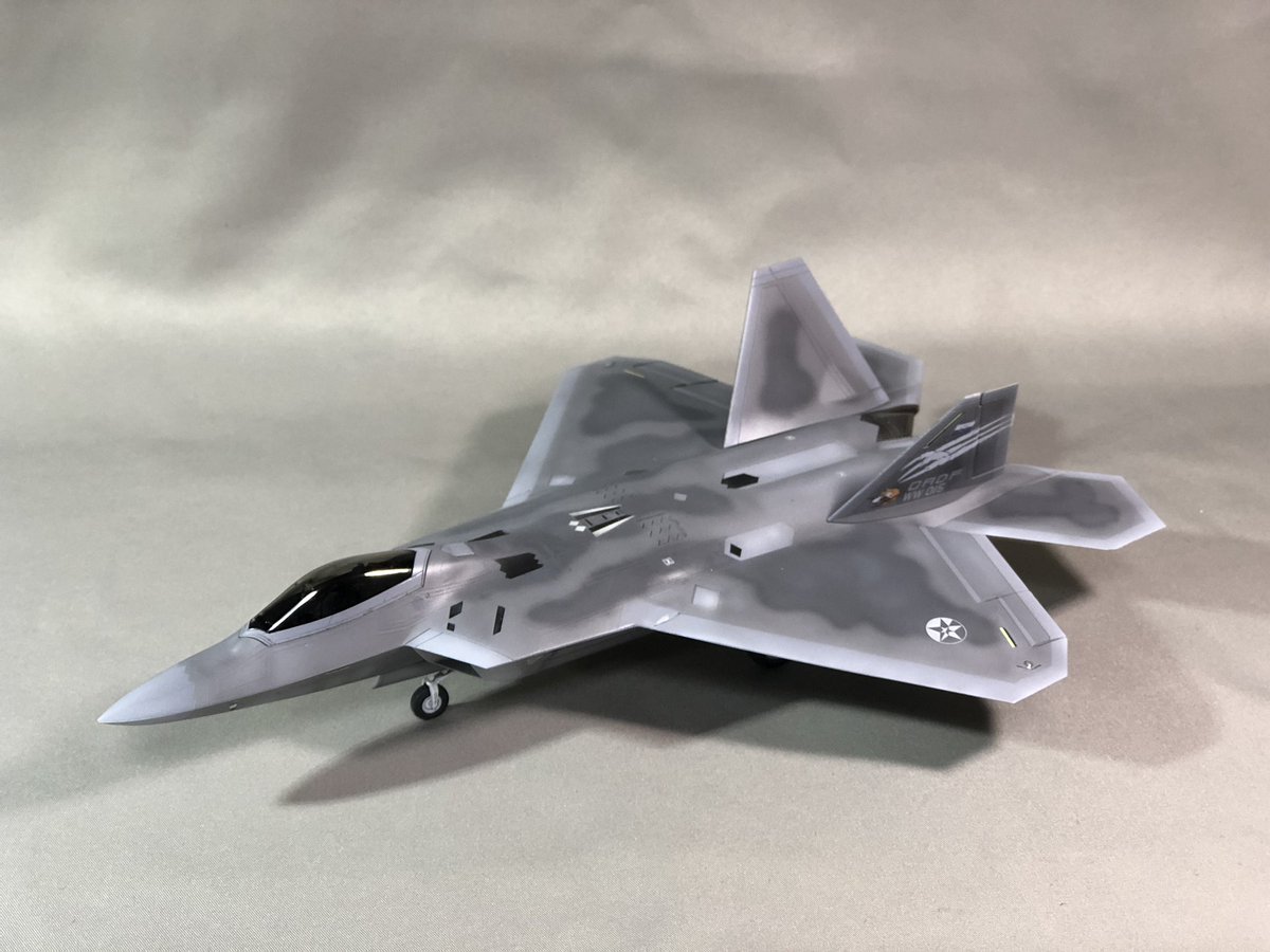 エースコンバット7」トリガー仕様のF-22、完成！ フジミ1/72キットの素