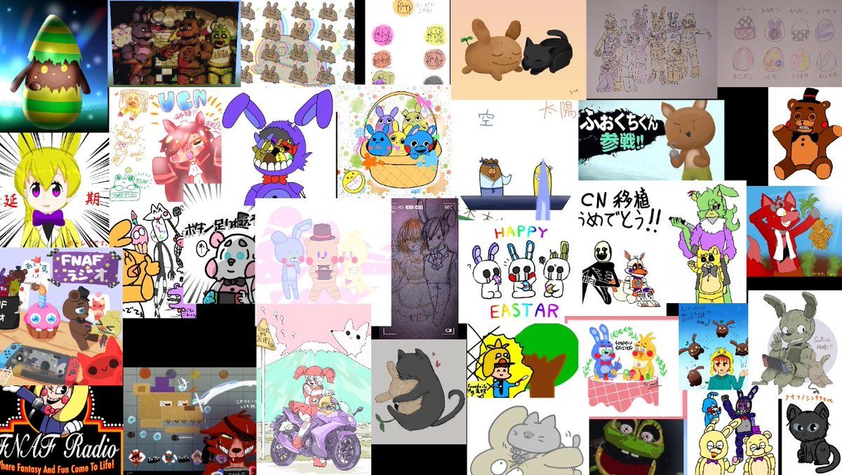 イシイニキ Ishiiniki Fnaf日本宣伝 En Twitter Fnafラジオイラスト紹介枠 Fallout76配信終了しましたー イースターエッグ Fnafのイラストやフナフノシンサクちゃん 猫 イラストなどタイムリーな物がとても多くて楽しかったです