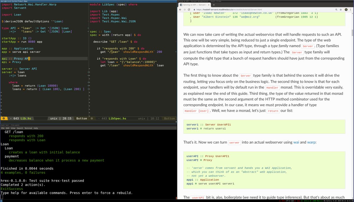 notarianni's tweet image. #i3wm + #Spacemacs + a #linux terminal is probably the best IDE you could dream of (after maybe a #smalltalk environment)