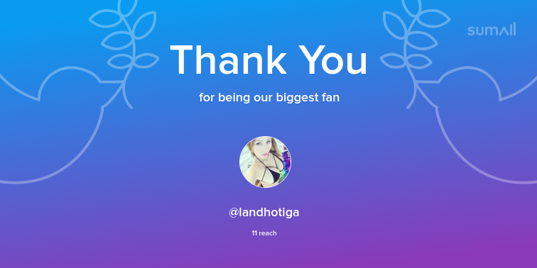 StopAssaults's tweet image. Our biggest fans this week: @landhotiga. Thank you! via sumall.com/thankyou?utm_s…