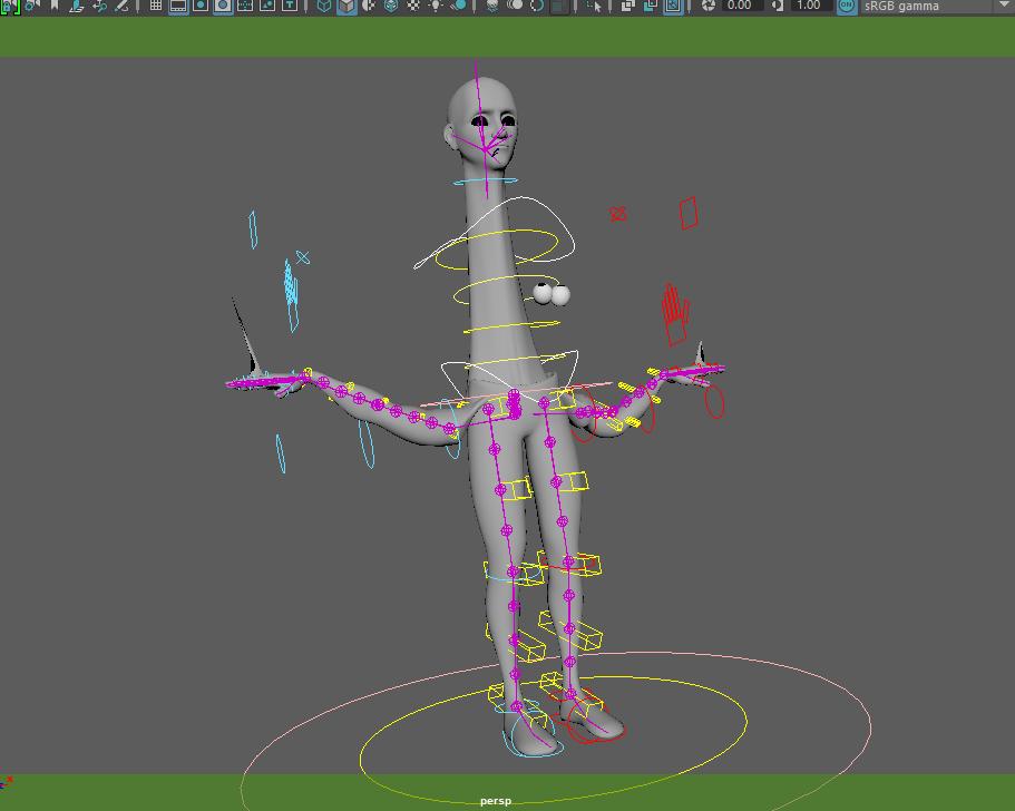 give_biscuit's tweet photo. Rigging is hard #maya #rigging https://t.co/Mwv3LqzJ6T