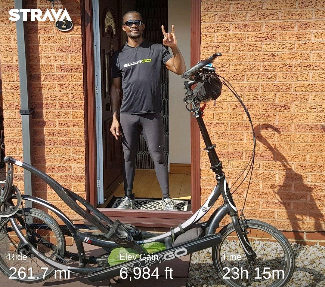 idaimakaya's tweet photo. I've completed my 262-mile (420km) ride 26hrs &amp; 12min after I started. This was my 1st long ride since turning 45 years old and I certainly hope they're wrong when they say "You're only as old as you feel..." (because right now I feel like I'm 100 years old)! 😘 #rideforgarai https://t.co/Ctzjbo92pv