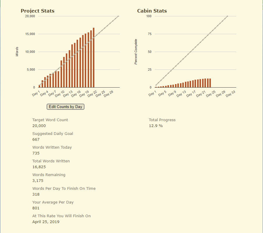 Day 21, and going strong!! #campnanowrimo #amwriting #womenwriters #successfulwomen #winning