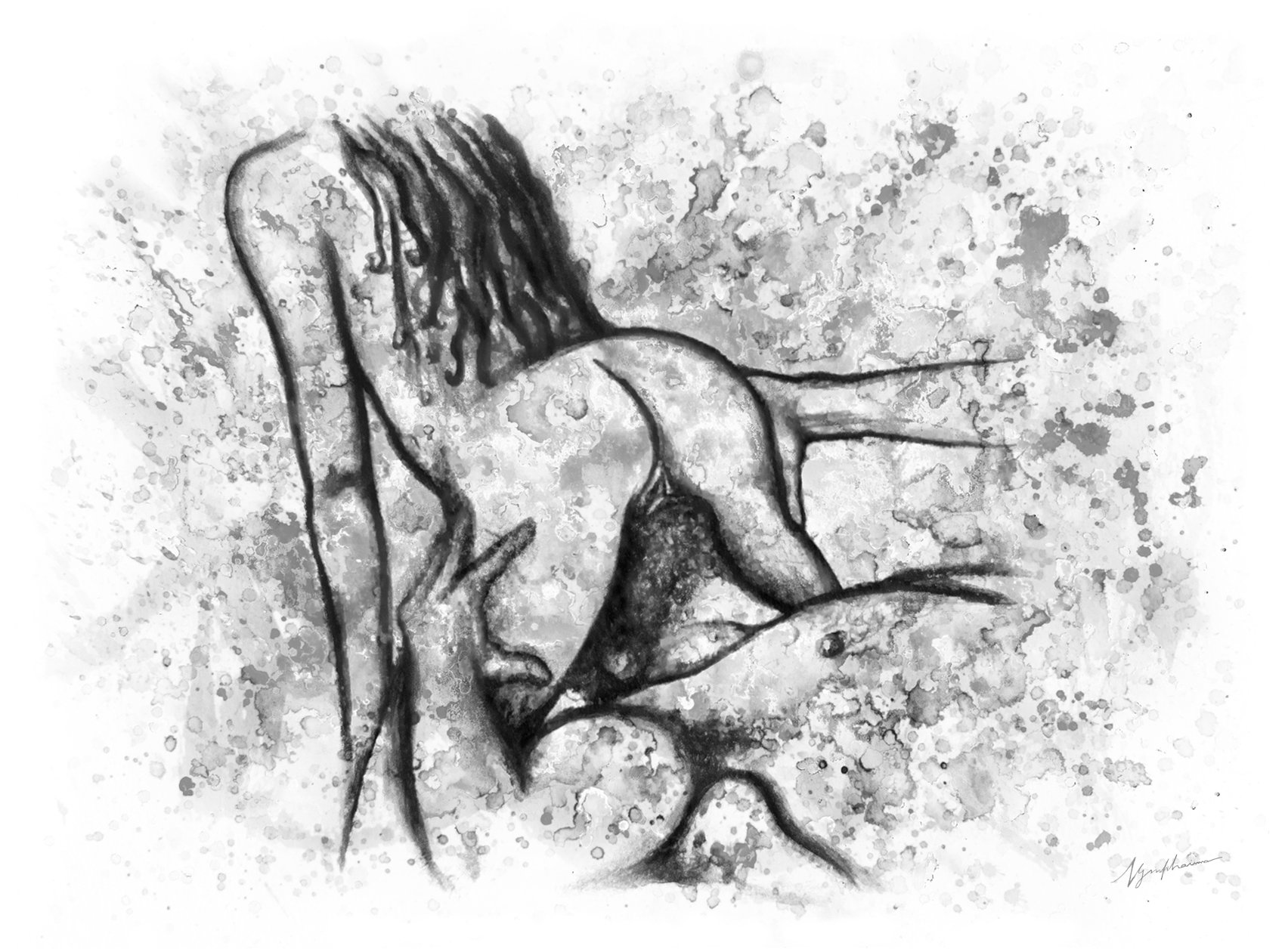 Erotic Sex Pencil Drawings - Nymphainna on X: \