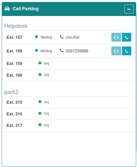 Release WebConsole v2.2, een browser applicatie met functies die je cloud telefooncentrale nog completer maakt. Vanaf heden is het mogelijk om Call Parks en Call Queues te monitoren in je WebConsole. #voip #cloud #telefooncentrale