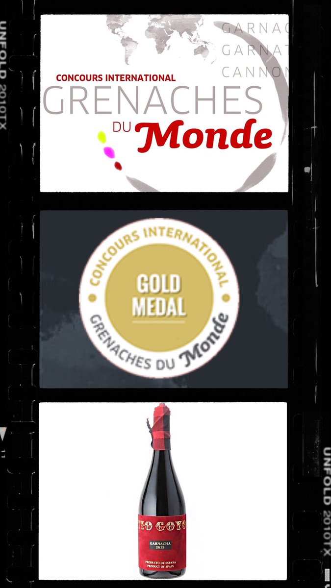 El vino 🍷 insignia de Bodegas Larre TIO GOYO 2015 GARNACHA ha obtenido una medalla de oro 🥇 en el Concurso Internacional Garnachas del Mundo